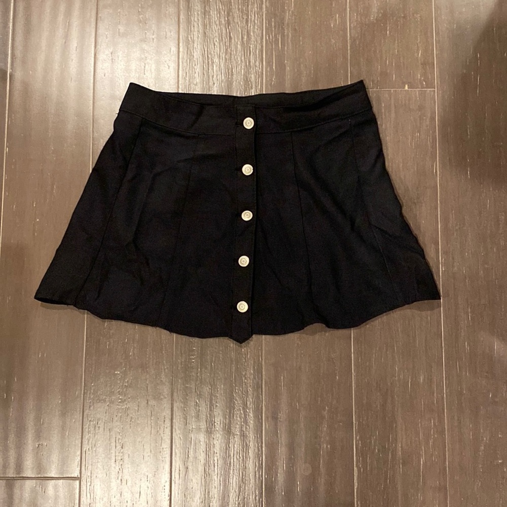 Button up black skirt